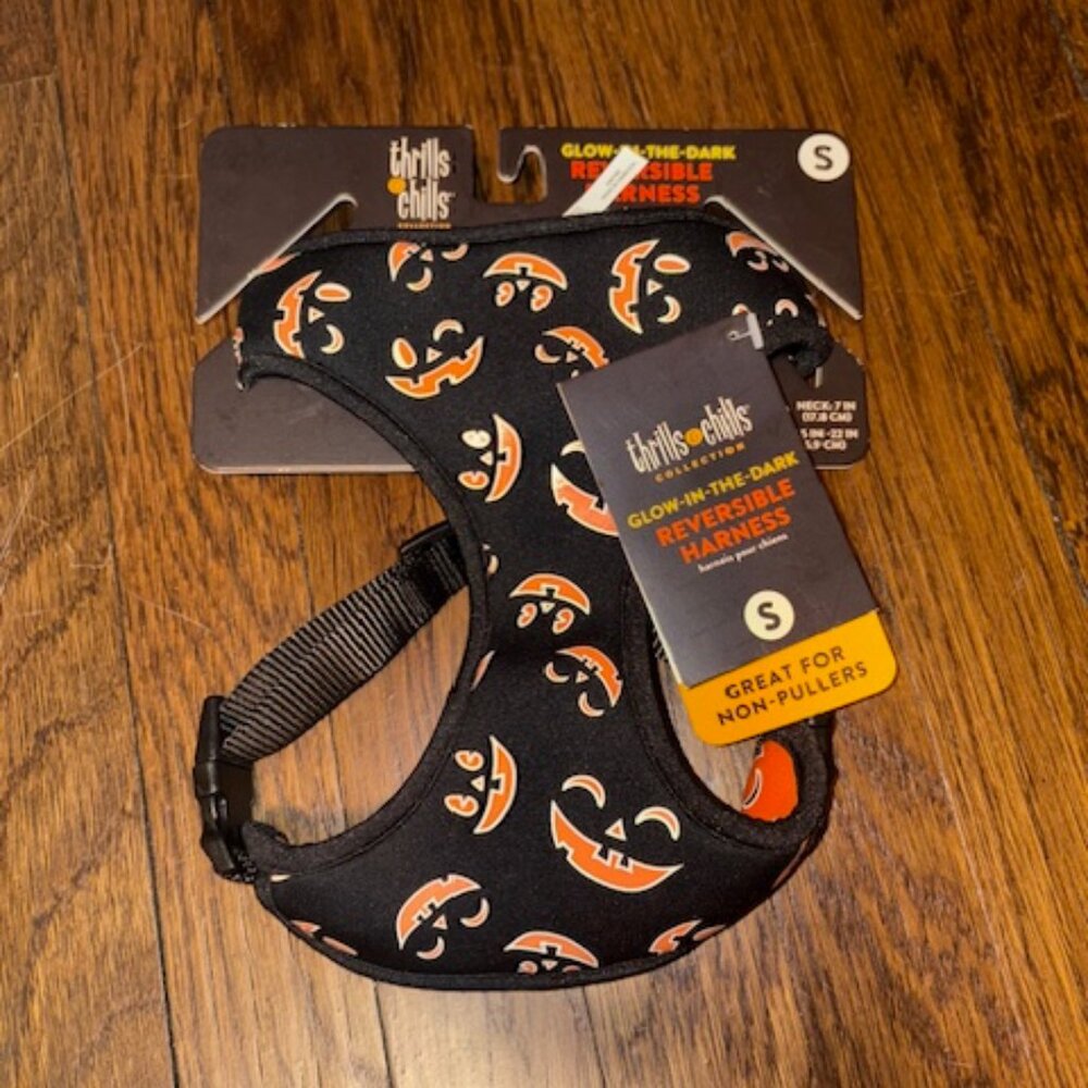 NEW - Thrills and Chills Collection - glow in the dark reversible harness